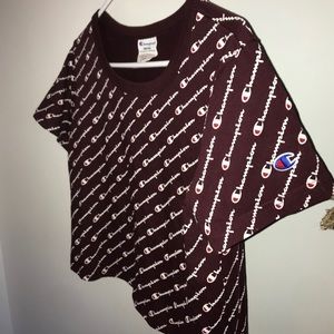 CHAMPION logo print crop top